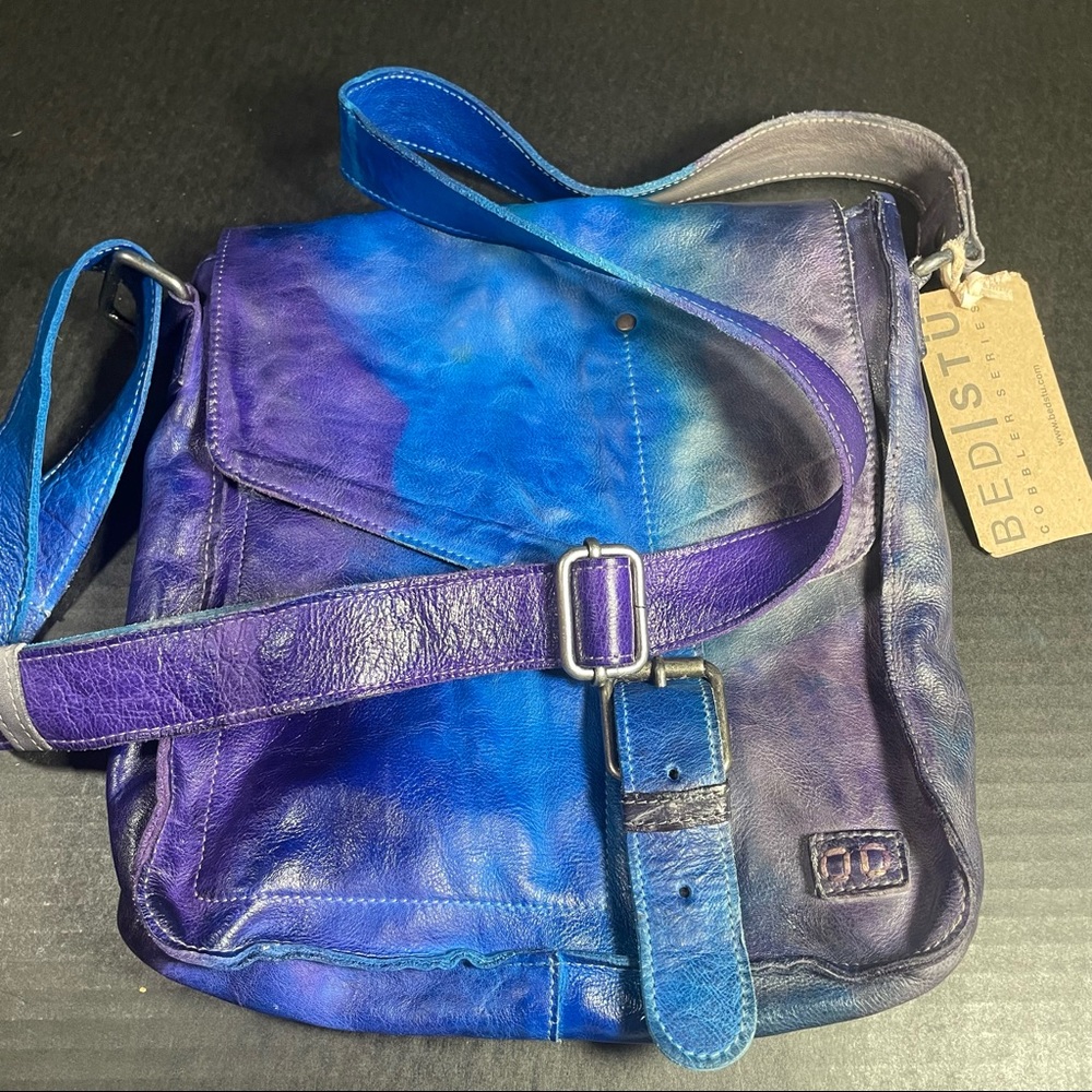 BNWT Bed Stu Venice Beach Moody Blues crossbody GREAT GRADUATION GIFT! - Picture 9 of 16